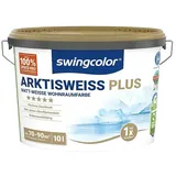 swingcolor Wandfarbe Arktisweiß Plus  (Schneeweiß, Matt, 10 l)