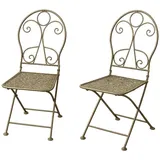 Hti-Living Solea Gartenstuhl 40 x 50 x 93 cm Khakigrün 2 St.