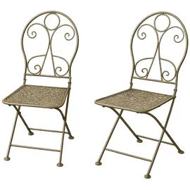 Hti-Living Solea Gartenstuhl 40 x 50 x 93 cm Khakigrün 2 St.