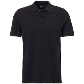 Boss Slim Fit Poloshirt mit kurzer Knopfleiste Modell 'Prime', Black, XXXL