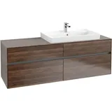 Villeroy & Boch Waschbeckenunterschrank Collaro 4 Auszüge 160 x 54,8 x 50 cm Arizona Oak