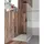 bad land Duschset, Weiß Glas Stein Optik, Quadratisch 80x198.2 cm, Badezimmer, Baden + Duschwanne 80x80 + Glaswischer