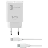 Cellular Line Cellularline USB-C Charger Kit 20W weiß (ACHIPHKITC2LMFI20W)