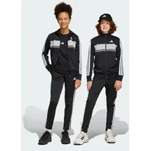 adidas Kinder Sportanzug Seasonal Essentials Tiberio 3-Streifen Tricot Trainingsanzug black / schwarz