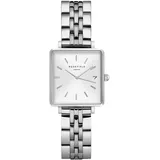 Rosefield Damen Uhr QMWSS-Q020 The Mini Boxy - Silber/Silber