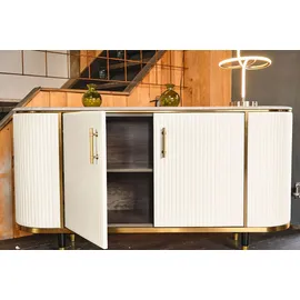 KAWOLA Sideboard Maria 150 x 76 x 40 cm Weiß