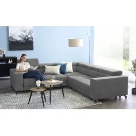 Smart Ecksofa Valencia ¦ grau ¦ Maße (cm): B: 269 H: 90 T: 173.0