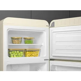 Smeg FAB30RCR5 Retro-Kühl-Gefrierkombination (222 l, 1720 mm hoch, Creme)
