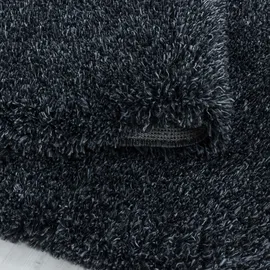 Ayyildiz Teppiche Fluffy 3500 Hochflorteppich Ø 80 cm anthrazit