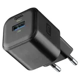 Equip 2-Port 30W GaN Slim USB PD-Ladegerät, USB-C x1, USB-A x1