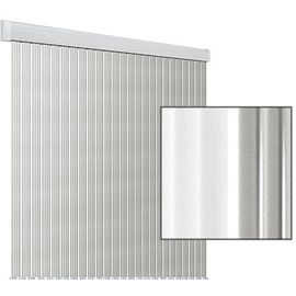 Arisol Türvorhang Band Lux 10x 22cm, weiß/silber