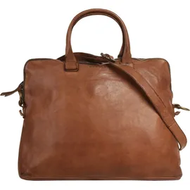 Harold's Submarine Handtasche Leder 38 cm Laptopfach braun