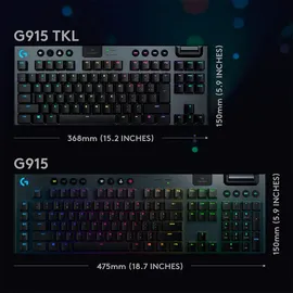Logitech G915 TKL Tactile DNK/FIN/NOR/SWE carbon