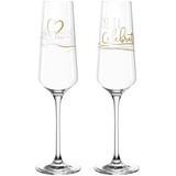 LEONARDO Sektglas 280ml Celebrat, klar, 2-teilig (1 Set