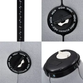 vidaXL Schneiderpuppe Verstellbar Weiblich Grau L 44-50