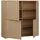 Forte Highboard 124,5 x 121,5 x 34,9 cm Elegancia Eiche / Beige
