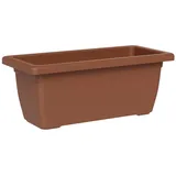 Teraplast Pflanzkasten TIKAL Clay braun rechteckig 85 cm - Kunststoff