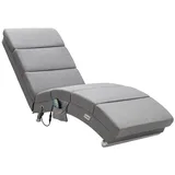 CASARIA Relaxliege London Massage Heizfunktion Ergonomisch Gepolstert 180kg Belastbarkeit Wohnzimmer Innen Chaiselongue Relaxsesse...