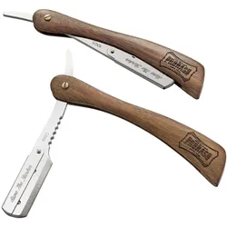 PRORASO Rasiermesser mit Holzgriff Rasur   Herren