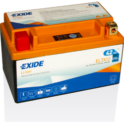 Exide Li-Ion ELTX12 YTX12-BS Motorradbatterie 4Ah (DIN 51012)