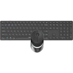 Rapoo Kabelloses Multi-Mode-Deskset "9850M" - grau - QWERTZ (deutsches)-Layout