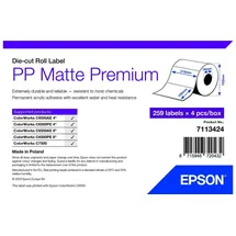 Epson 7113424 Druckeretikett Weiß Selbstklebendes Druckeretikett