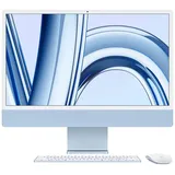 Apple iMac Blau 24 Zoll, M3, 8-Core-CPU, 8-Core-GPU, 8 GB, 512 GB SSD (Gigabit Ethernet | Magic Mouse | Magic Keyboard), Farbe:Blau