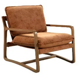 JV moebel Clubsessel Retro Polster 72 x 89 x 86 cm Braun
