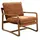 JV moebel Clubsessel Retro Polster 72 x 89 x 86 cm Braun