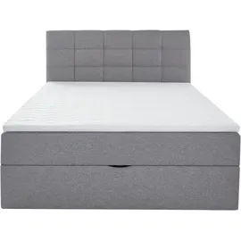 Home Affaire Boxbett HOME AFFAIRE "Ovalo", grau, B:154cm L:210cm, Komplettbetten, Boxspringbett, wahlweise mit Bettkasten, in H2, H3 & H4 erhältilich, Topseller