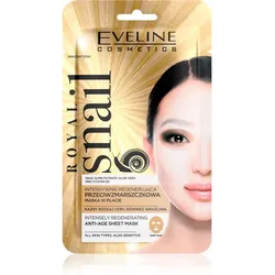 Eveline Cosmetics Royal Snail feuchtigkeitsspendende straffende Gesichtsmaske mit Snail Extract 1 St.