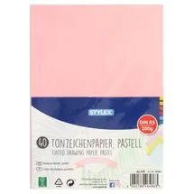 Stylex Tonzeichenpapier 200 g/m2 DIN A5 40 Blatt pastell