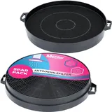 McFilter 2x Aktivkohlefilter passend für Constructa 00353121, Bosch/Neff DHZ5140, Bauknecht 481281718524, AEG 902979371/9 Filter für Dunstabzu...