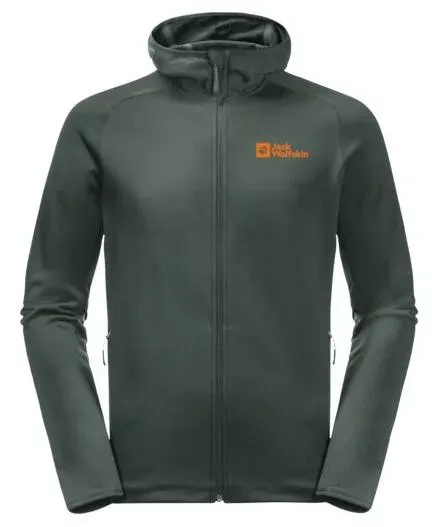Jack Wolfskin Herren Baiselberg Hooded FZ - XL - black olive