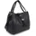 HARPA Schultertasche "UZAY", Damen, Gr. B/H/T: 12,5cm x 33cm x 38,5cm, schwarz, Lederimitat, unifarben, Taschen Schultertasche, mit dekorativer Troddel