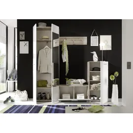 HBZ SIXX Garderobenschrank 195x195x36 cm weiß