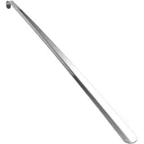 80cm Schuhlöffel Metall Lang, Extra Langer Schuhanzieher aus Edelstahl, langlebiger Schuhanzieher aus Metall mit langem Griff und Haken - Einheitsgröße
