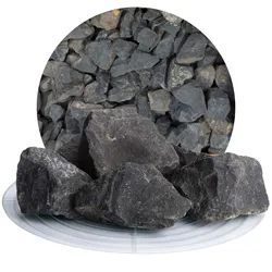 Basalt Ziersplitt anthrazit 32-56 mm - 25 kg Sack