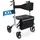 Weinberger Rollator XXL Aluminium faltbar Gehhilfe schwarz