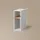 livinity® PC-Schrank 28,5 x 72 x 50 cm Weiß/Goldkraft Eiche