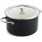 KitchenAid 2tlg. Set: Topf Core Enamel" in Schwarz - Ø 24 cm