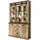 furn.design Buffetschrank in Used Wood hell und anthrazit Vitrinenschrank 133 x 201 cm,