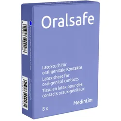 Oral Safe Erdbeere – Hauchdünne Lecktücher (8 Tücher) 8 St