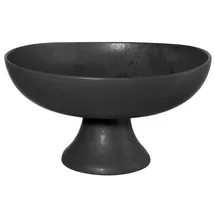 Asa Selection Obstschale mit Fuß Grande NERO, Ø 33 cm, - Schwarz, - Steingut
