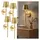 ideoon lights Elegante LED Wandleuchte (4er-Set) 180 lm Gold