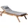 Beliani Gartenliege 200 x 67 x 33 cm Hellbraun
