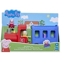 Peppa Pig Hasbro Peppa’s Adventures Miss Rabbit’s Train Detachable Preschool Toy: 2 Figures, Rolling Wheels, for Ages 3 and Up, Multicolor, F3630