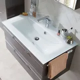 Pelipal Balto Glaskeramik Waschtisch 90 cm, Badkeramik, weiß hochglanz