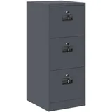 vidaXL Aktenschrank 44 x 50 x 106,5 cm Anthrazit