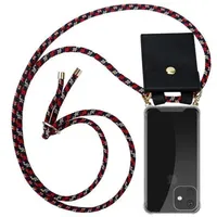 Cadorabo Hülle für Apple iPhone 11 Schutzhülle in Blau Handy Kette Silikon Kordel abnehmbares Etui